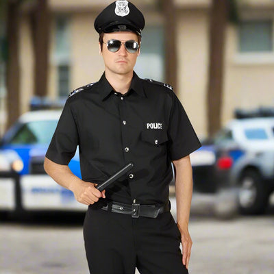 Polizei-Hemd schwarz Orlob bei Deinparadies.ch