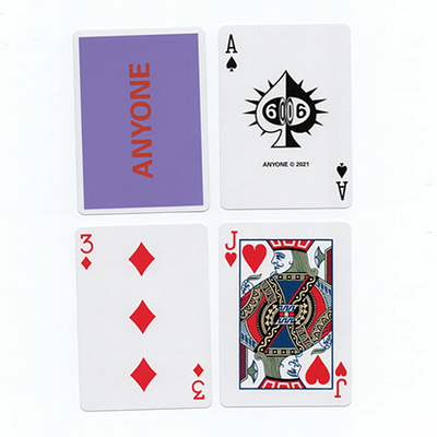 Purple/Red Cap Logo ANYONE Playing Cards-Deinparadies.ch-Deinparadies.ch