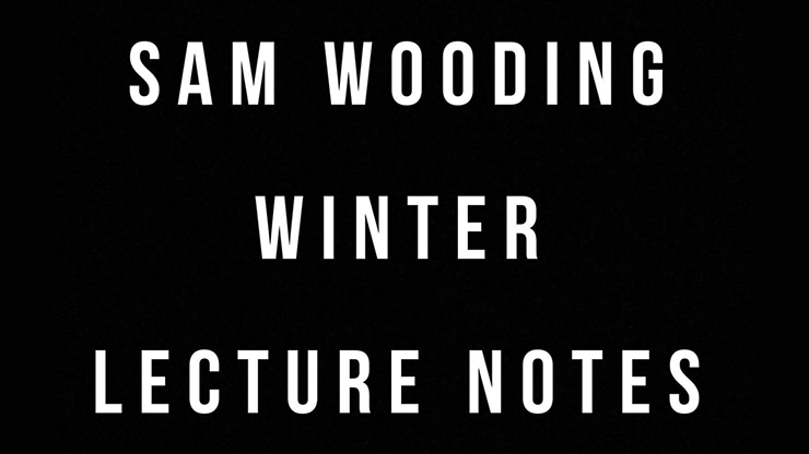 Sam Wooding 2017 Winter Lecture Notes by Sam Wooding - ebook Sam Wooding bei Deinparadies.ch