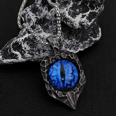 Saurons Auge | Anhänger mit Kette - Blau - Party Owl Supplies