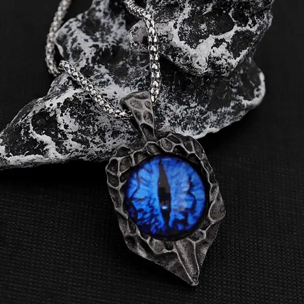 Saurons Auge | Anhänger mit Kette - Blau - Party Owl Supplies