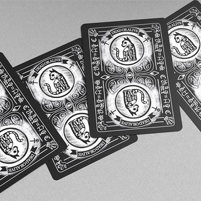 Schrodinger's Cat: Dead Black Edition Playing Cards-GABANGEL-Deinparadies.ch