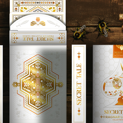 Secret Tale Ragnar White Bee Collector's Playing Cards-Deinparadies.ch-Deinparadies.ch