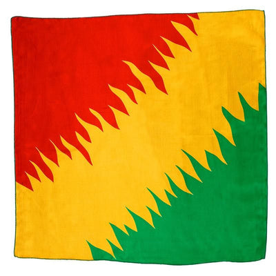 Sitta Flammentuch 45x45cm | gelb/rot/grün-Difatta Magic-Deinparadies.ch