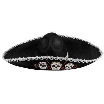 Sombrero Calavera mit Totenköpfen Boland bei Deinparadies.ch