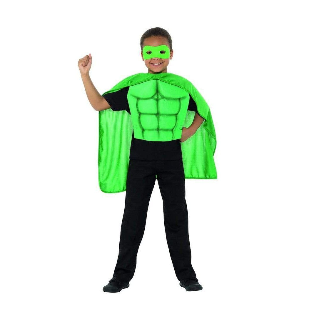 Superhero Kit Kinder grün Gr. 104-128 Smiffys bei Deinparadies.ch