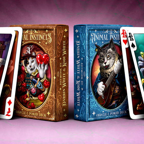 The Animal Instincts Poker and Oracle (Minstrel) Playing Cards