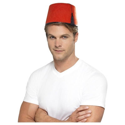 Türkischer Fez Hut rot Smiffys bei Deinparadies.ch