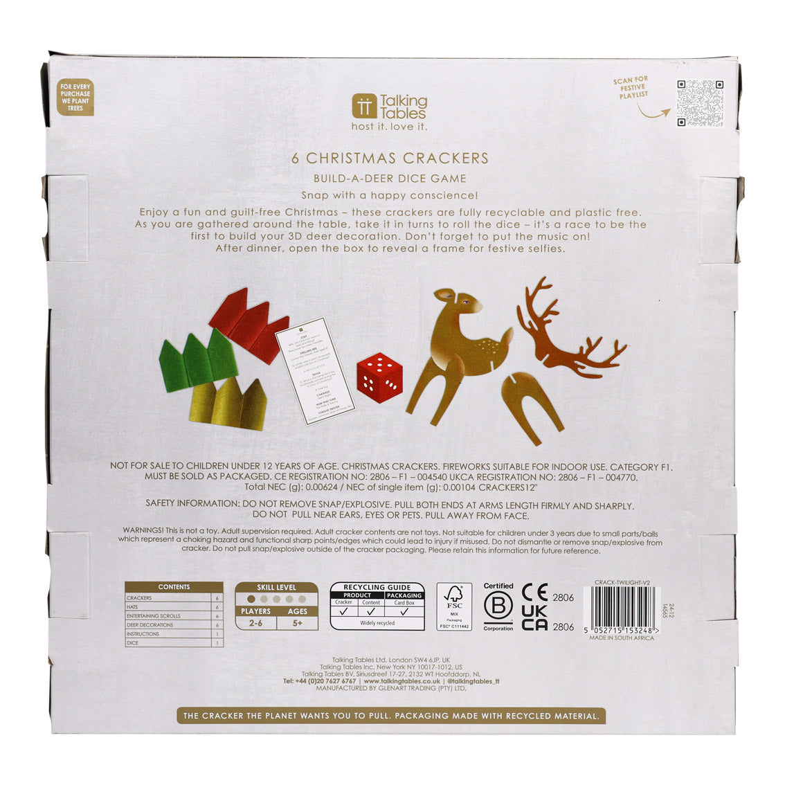 Twilight Blue Christmas Crackers-Talking Tables-Deinparadies.ch