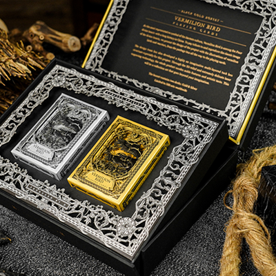 Vermilion Bird Black Gold Box Set | Ark Playing Cards