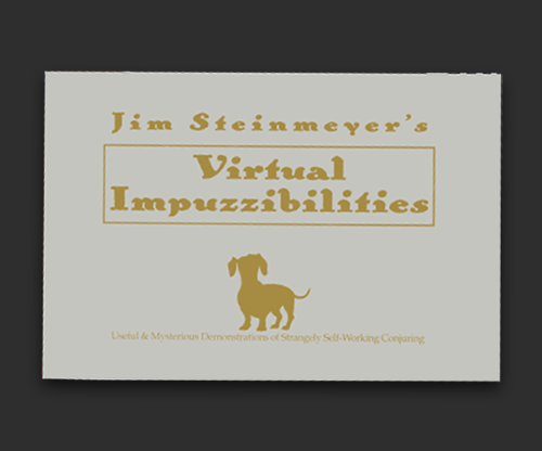 Virtual Impuzzibilities by Jim Steinmeyer Hahne Publications bei Deinparadies.ch