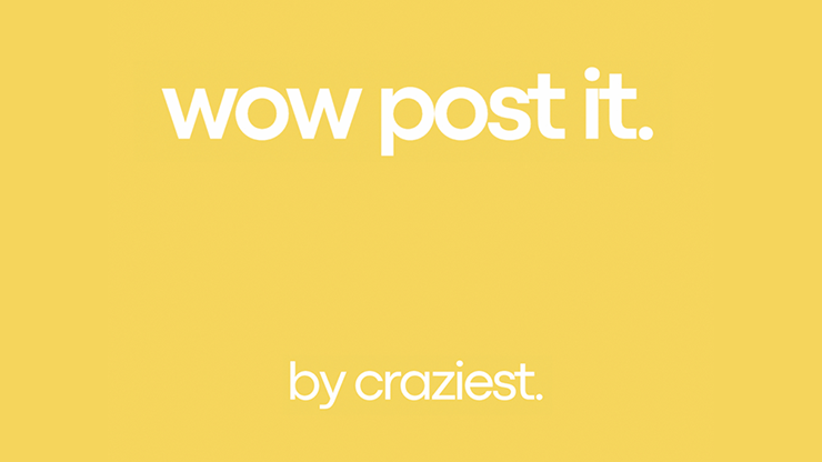 WOW Post-it | Craziest-Julio Montoro-Deinparadies.ch