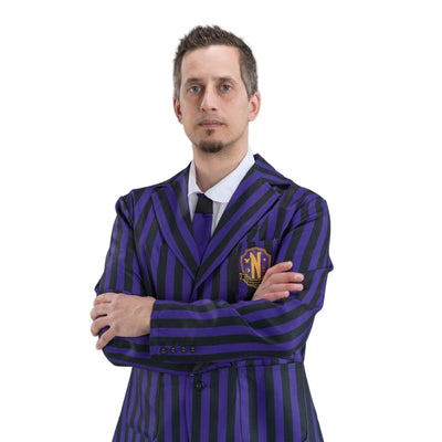 Wednesday© Schuluniform schwarz/violett | Männer Chaks bei Deinparadies.ch