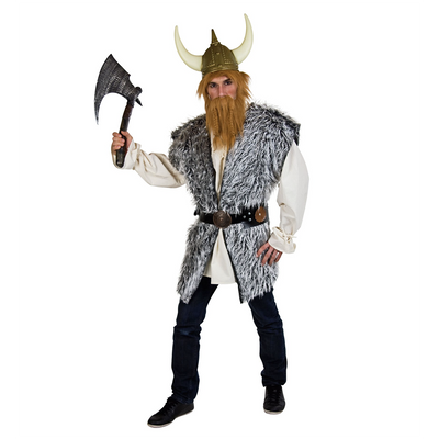 Wikinger Plüschweste | Herren Festartikel Müller bei Deinparadies.ch