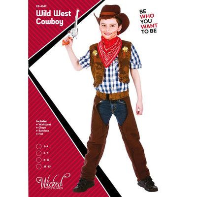 Wild West Cowboy Kostüm Kinder-Wicked-Deinparadies.ch