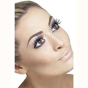 Wimpern SY blau, Spinnennetz mit Glitter Smiffys bei Deinparadies.ch
