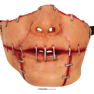 Zugenähter Mund Halbmaske Latex-Guirca-Deinparadies.ch