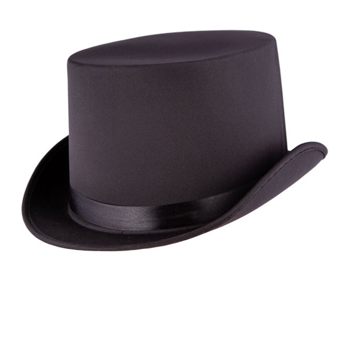 Zylinderhut Satin | schwarz