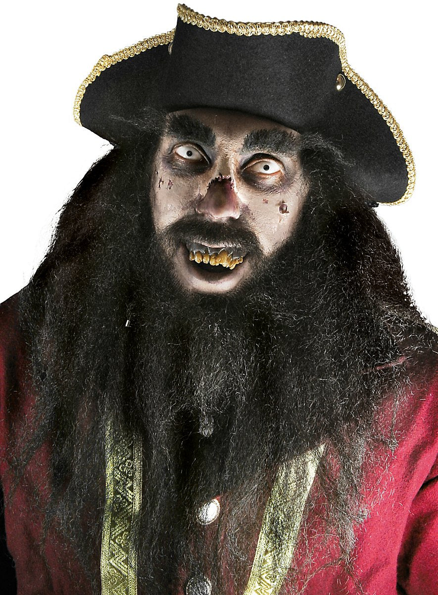Magician beard combination real hair