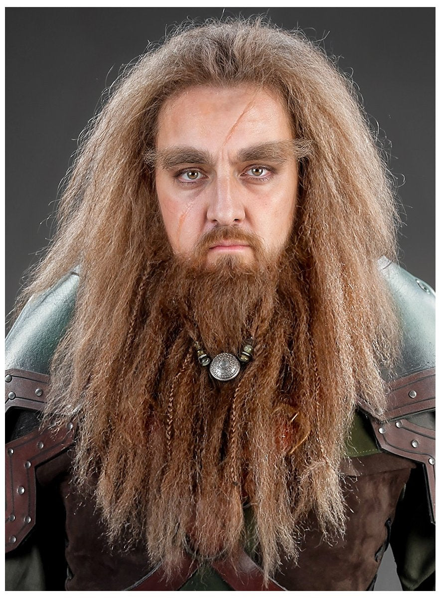 Magician beard combination real hair