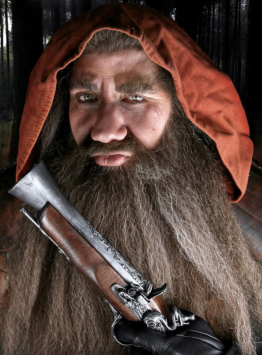 Magician beard combination real hair