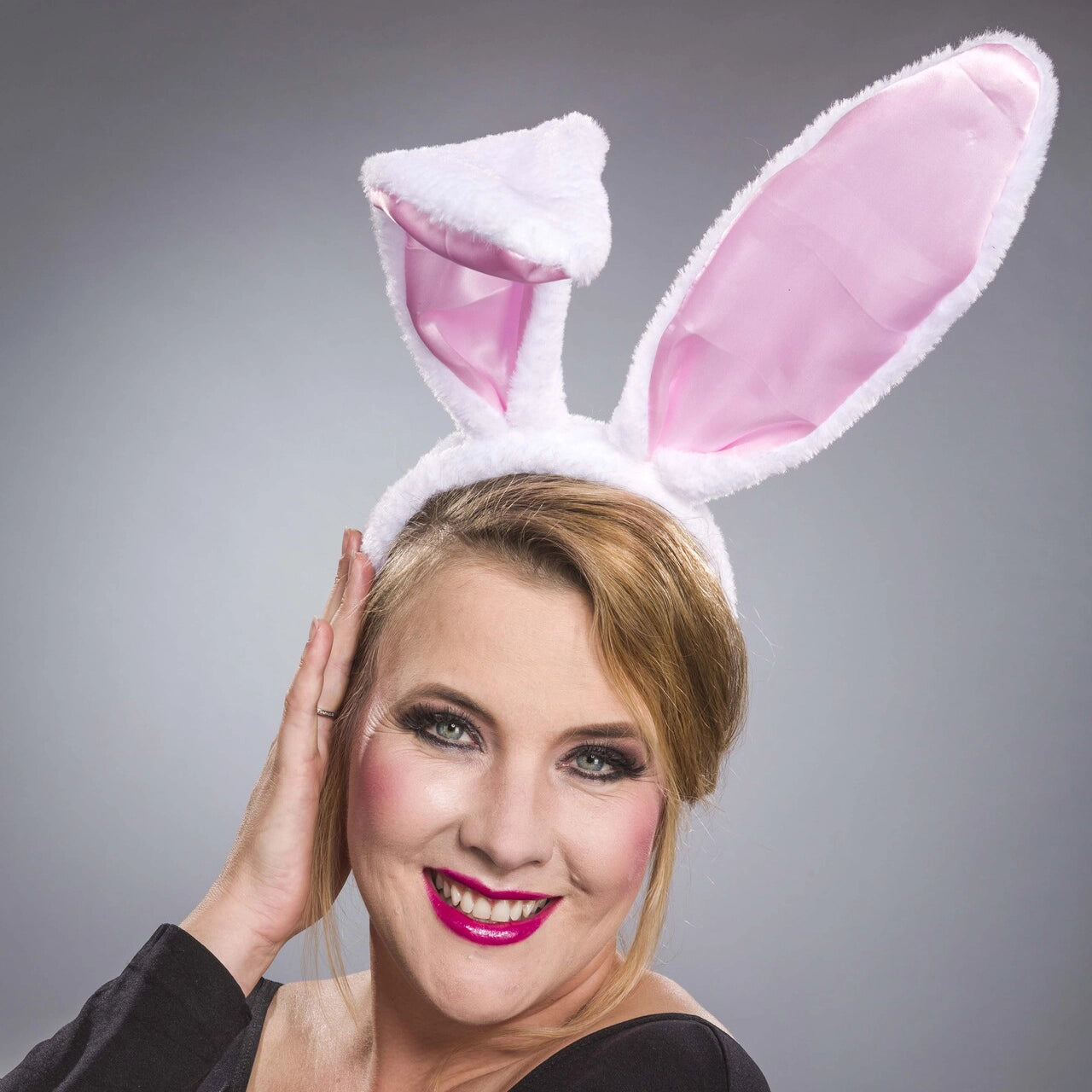 Bunny-Ohren weiss-pink