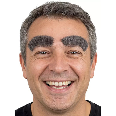 Buschige Echthaar Augenbrauen | weiss