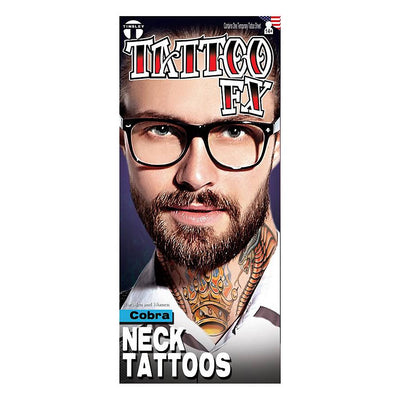 Cobra Halstattoos | Klebetattoos Tinsley Transfers bei Deinparadies.ch