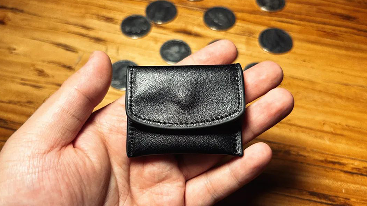 The Cowhide Coin Wallet - Schwarz - Bacon Magic