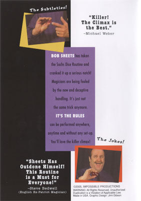 It's The Rules ( DICE ROUTINE ) | Bob Sheets