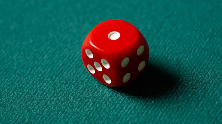Ersatzwürfel (präpariert) für den MENTAL DICE | Tony Anverdi - Rot - Murphy's Magic
