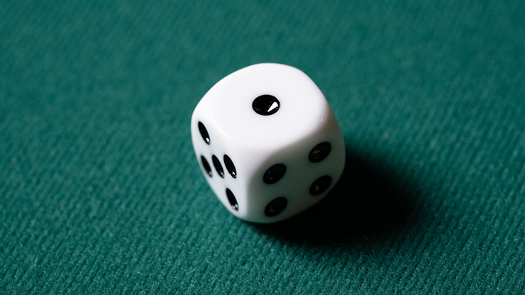 Ersatzwürfel (präpariert) für den MENTAL DICE | Tony Anverdi - Weiss - Murphy's Magic