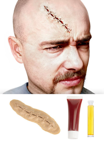 Grobe Naht Latex-Applikation