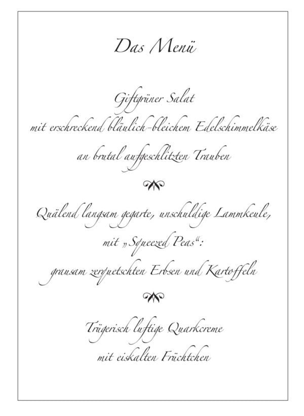 Murderous dinner party: curse of the green lady