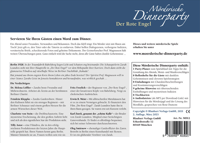 Mörderische Dinnerparty: Der rote Engel