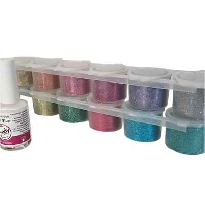 Ybody Glitzertattoo BIO Free Hand Set