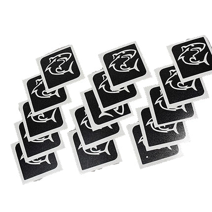 Glitter-Tattoo Schablone | 15x Haifisch