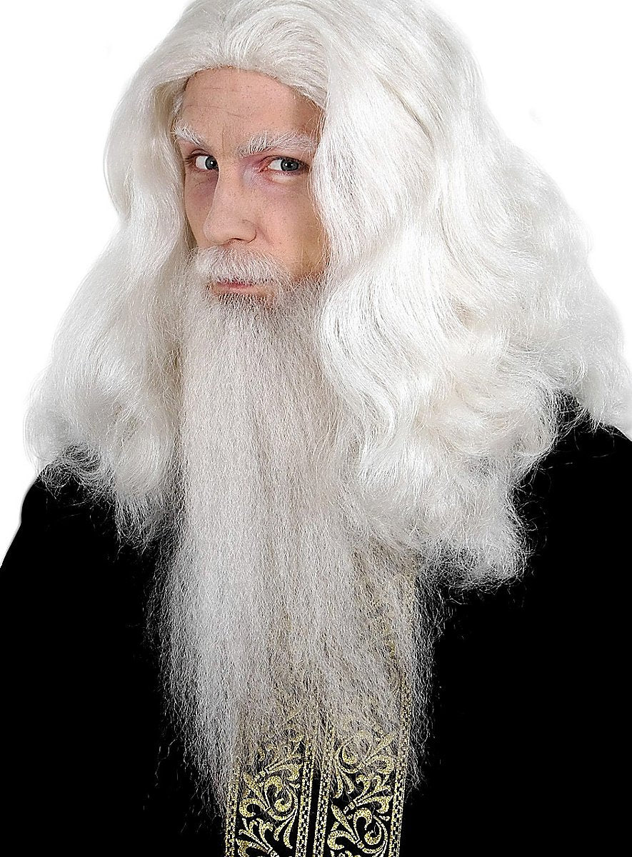 Magician beard combination real hair