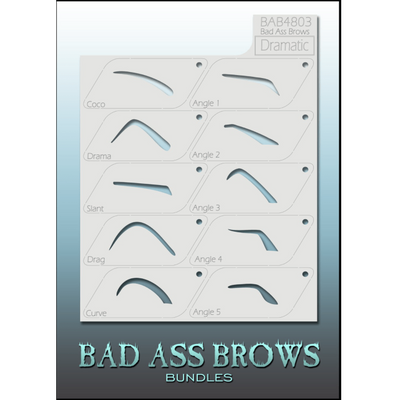 Bad Ass 4803 plantillas para cejas dramáticas Bad Ass en Deinparadies.ch