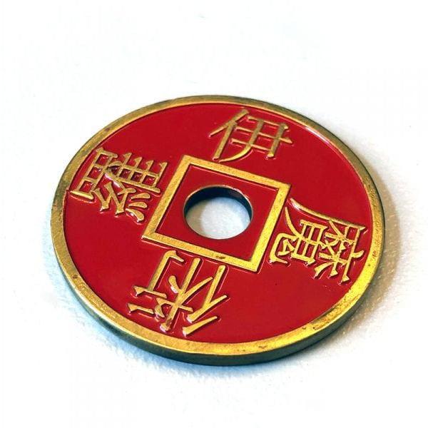 Moneda china Half Dollar roja Roy Kueppers en Deinparadies.ch