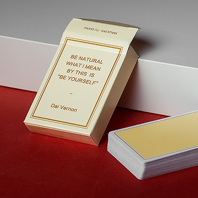 Magic Notebook Deck - Limited Edition (Champagne) by The Bocopo Playing Card Company Xu Yu Juan bei Deinparadies.ch
