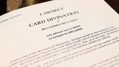 Cabaret Card Divination by Billy McComb and Ken de Courcy Ed Meredith bei Deinparadies.ch