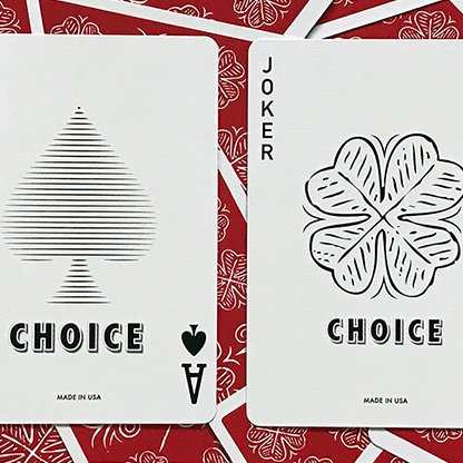 Choice Cloverback (Red) Playing Cards Penguin Magic bei Deinparadies.ch