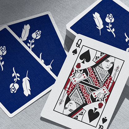 Remedies Playing Cards Royal Blue by Daniel Madison Black Roses Playing Cards bei Deinparadies.ch