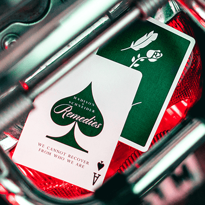 Remedies Playing Cards Green by Daniel Madison Black Roses Playing Cards bei Deinparadies.ch