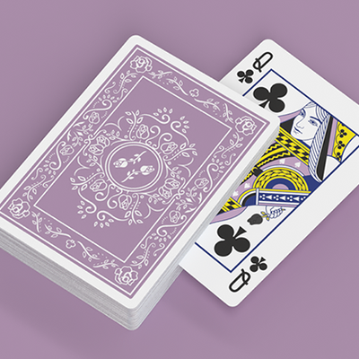 Black Roses Lavender Playing Cards Marked Black Roses Playing Cards bei Deinparadies.ch
