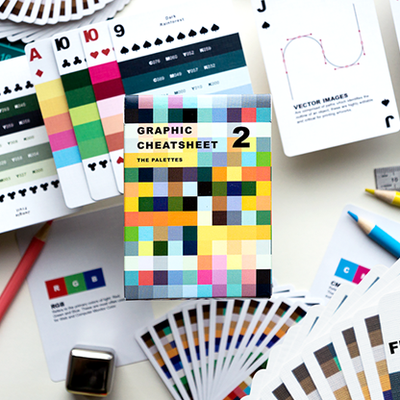 Graphic Design CheatSheet V2 Playing Cards Deckidea bei Deinparadies.ch
