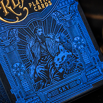 The Great Creator Playing Cards | Riffle Shuffle - Blau - Riffle Shuffle