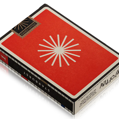 Eames (Starburst Red) Playing Cards by Art of Play Dan and Dave Buck bei Deinparadies.ch