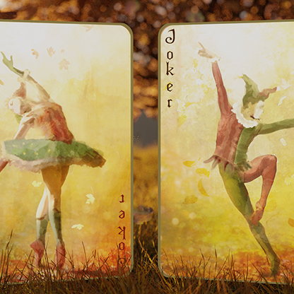 Entwined Vol.2 Fall Gold Playing Cards Old Gravity Printing bei Deinparadies.ch